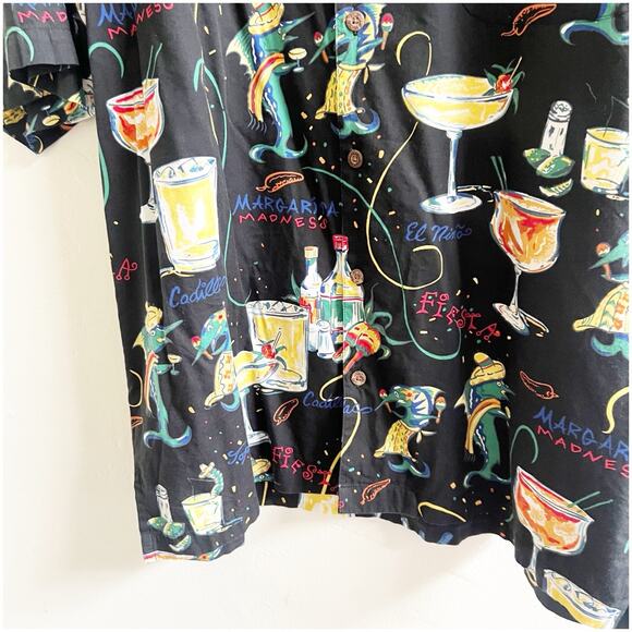 AF/CO Bluewater Men’s Margarita Style Shirt Collared Pocket Jimmy Buffet Vibe XL - Picture 5 of 7